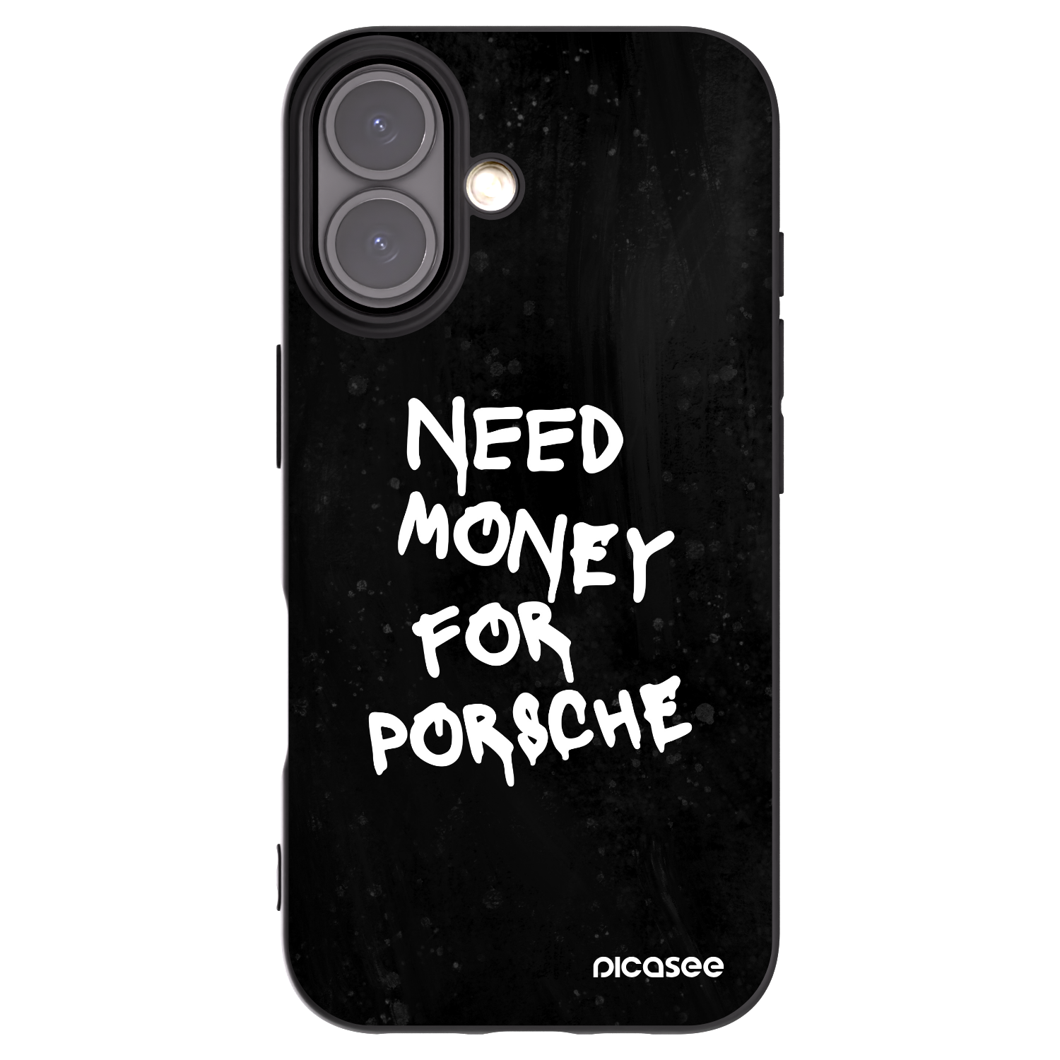 Picasee silikonový černý obal pro Apple iPhone 16 - Black Dollar