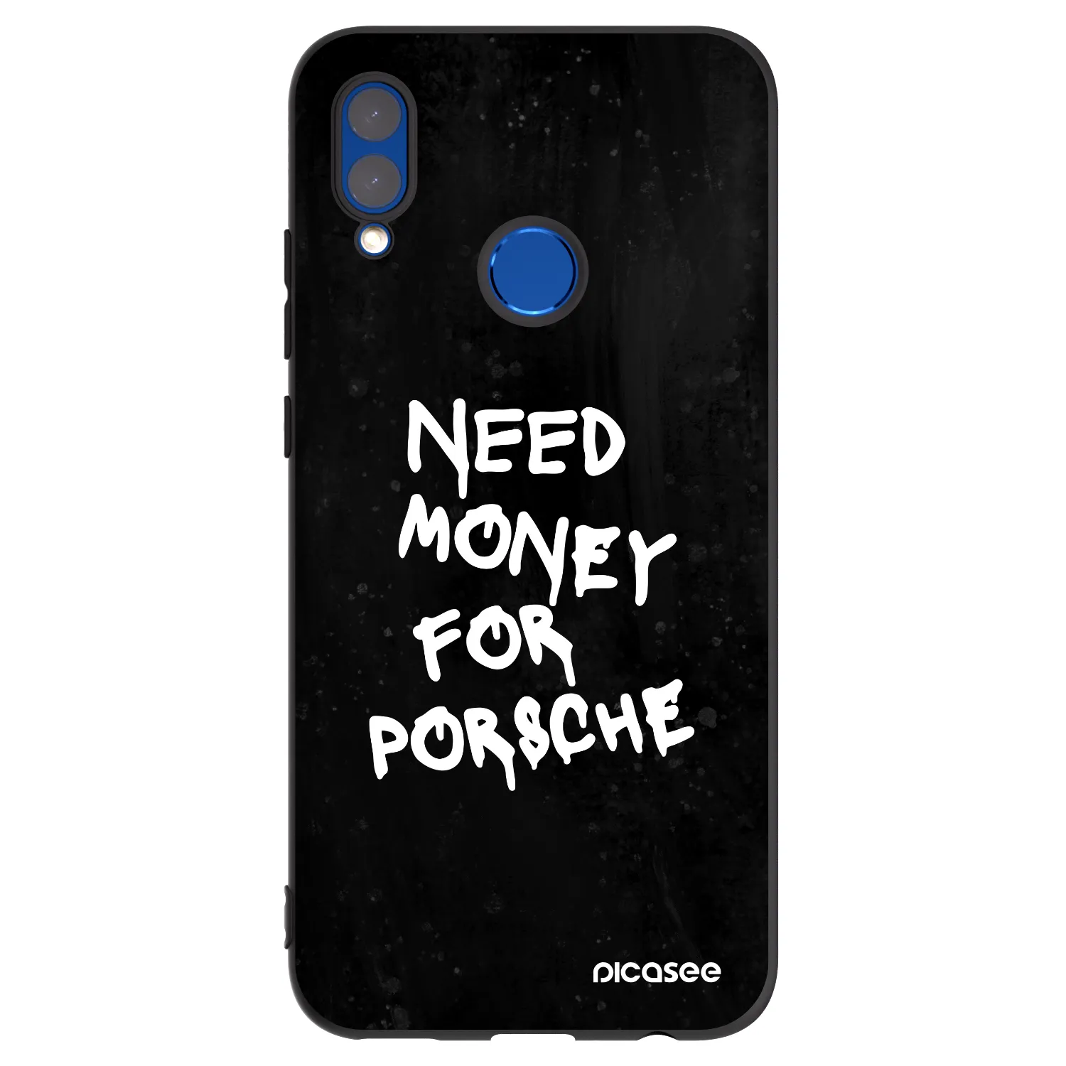 Picasee silikonový černý obal pro Honor 10 Lite - Black Dollar