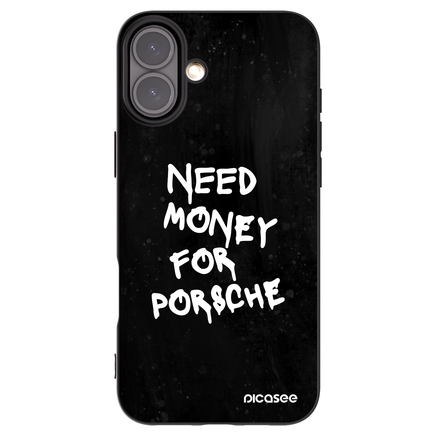Picasee silikonový černý obal pro Apple iPhone 16 Plus - Black Dollar