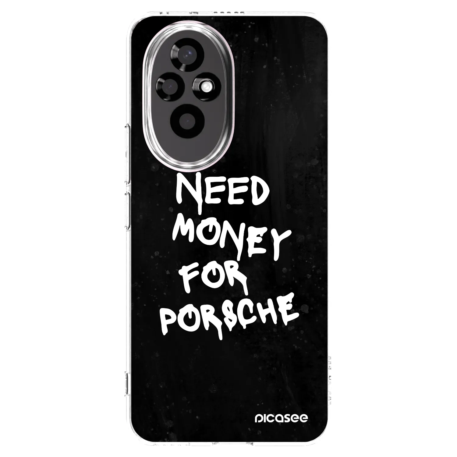 Picasee silikonový průhledný obal pro Honor 200 5G - Black Dollar