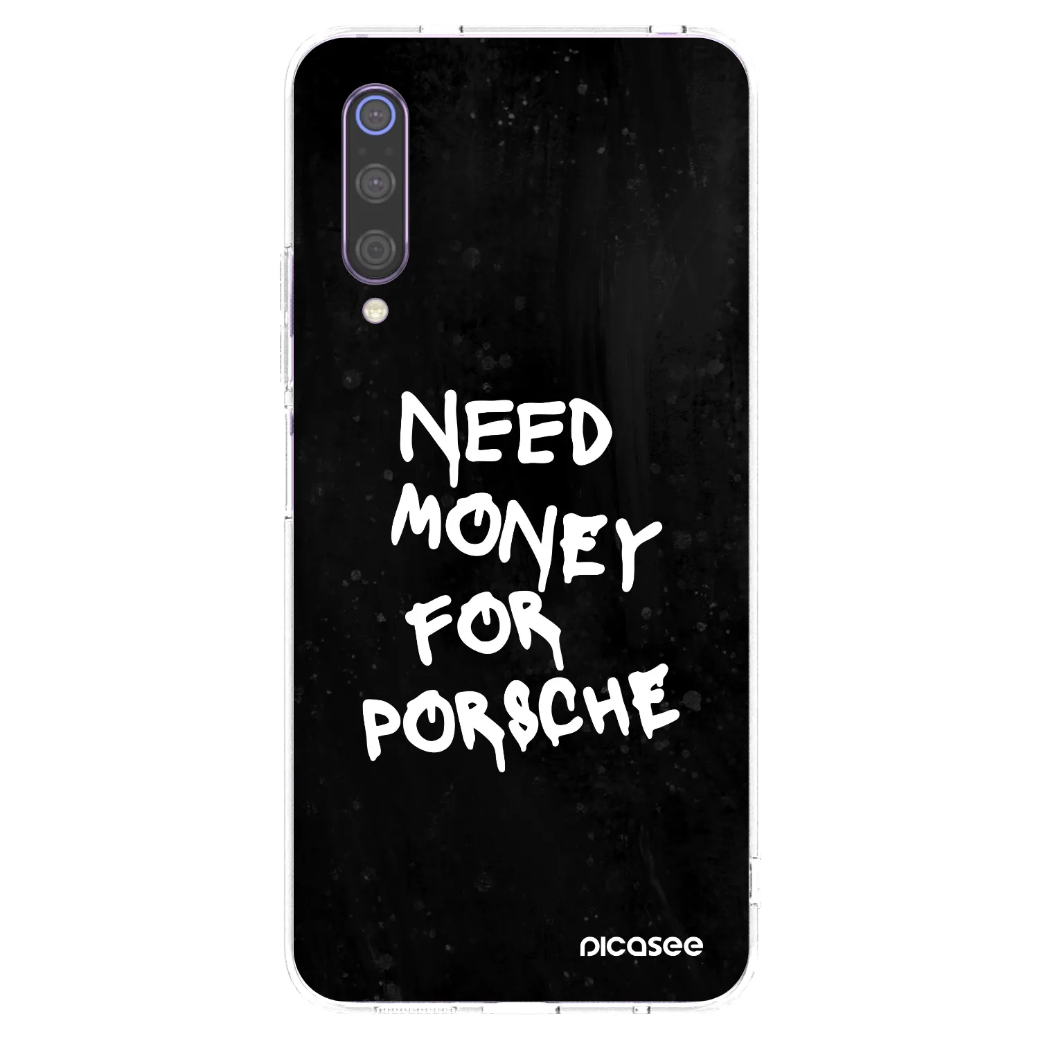 Picasee silikonový průhledný obal pro Xiaomi Mi 9 - Black Dollar