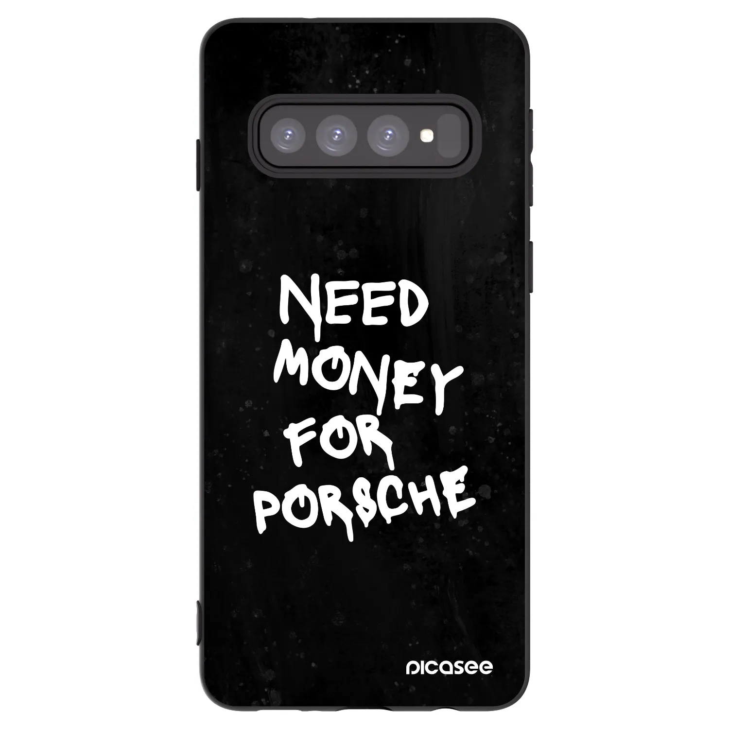 Picasee silikonový černý obal pro Samsung Galaxy S10 G973 - Black Dollar
