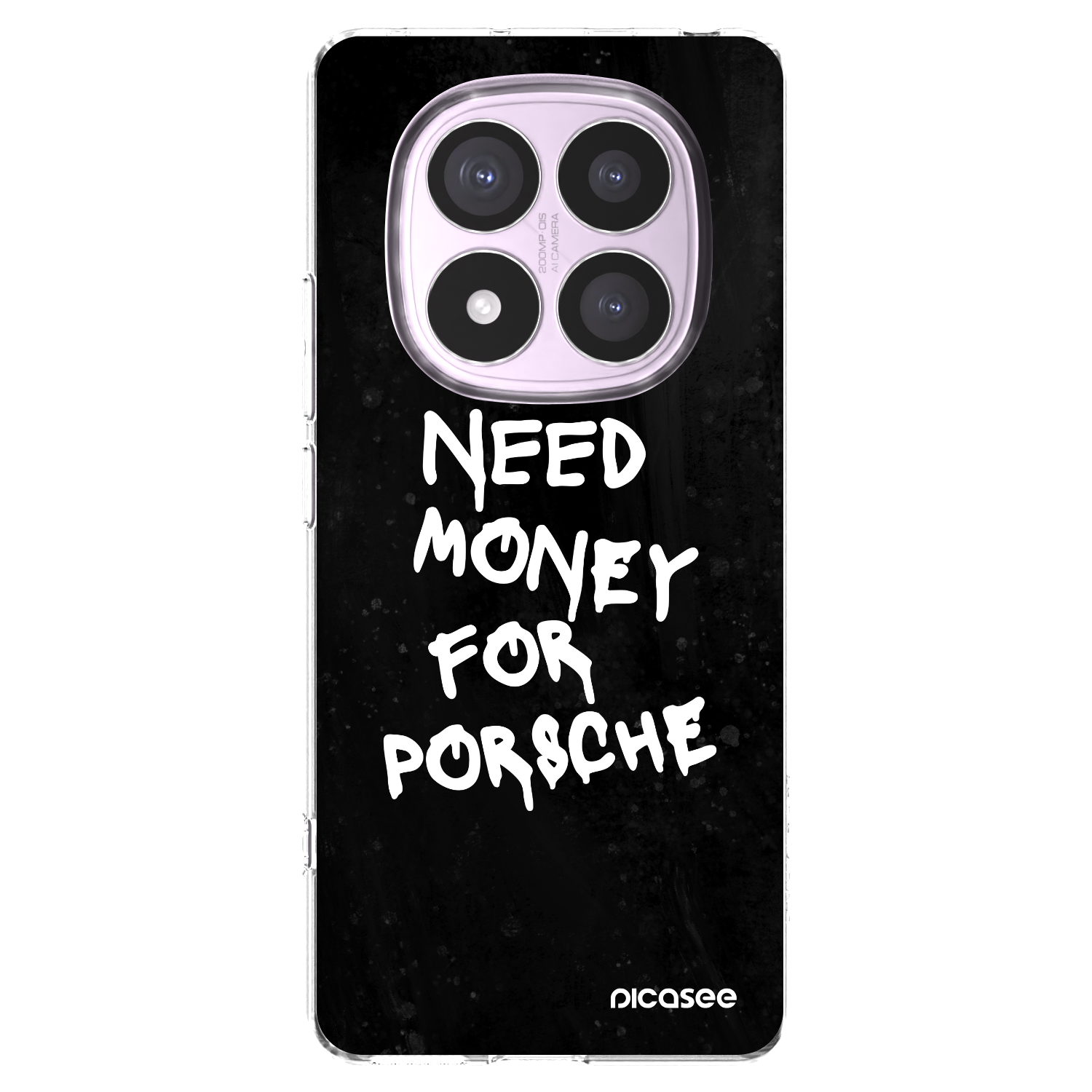 Picasee silikonový průhledný obal pro Xiaomi Redmi Note 14 Pro 5G - Black Dollar
