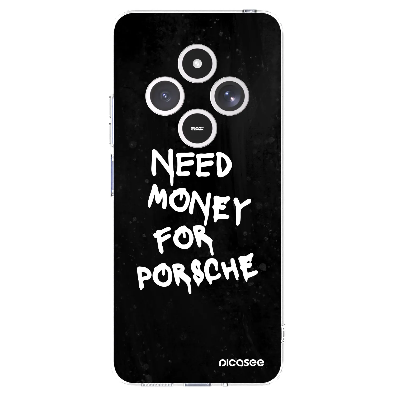 Picasee silikonový průhledný obal pro Xiaomi Redmi 14C - Black Dollar