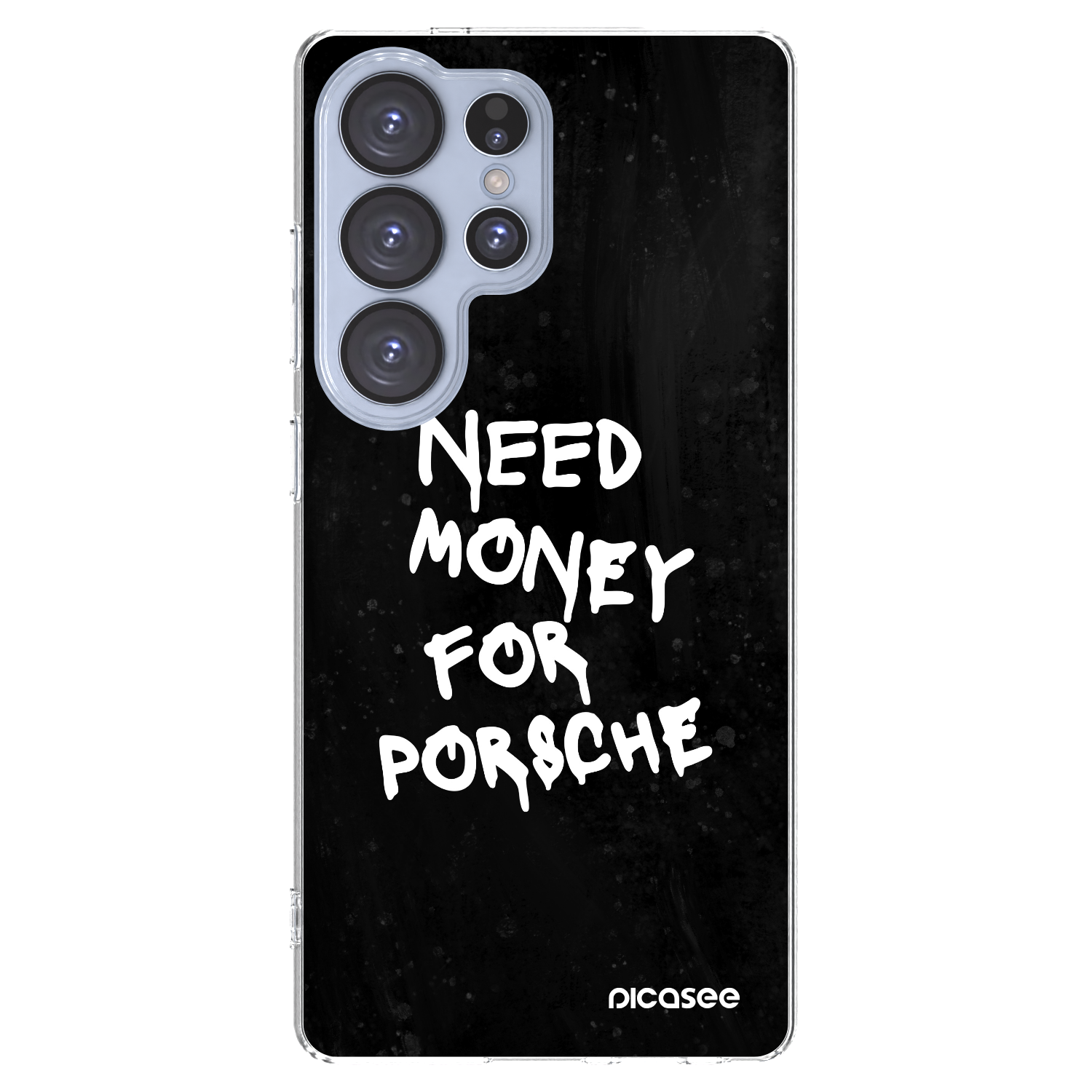 Picasee silikonový průhledný obal pro Samsung Galaxy S25 Ultra 5G - Black Dollar