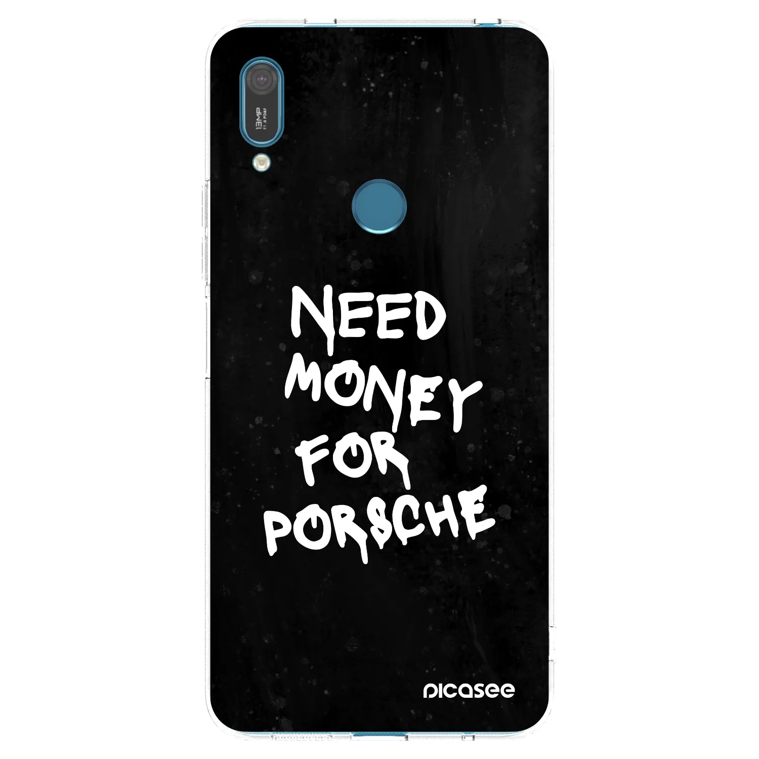 Picasee silikonový průhledný obal pro Huawei Y7 2019 - Black Dollar