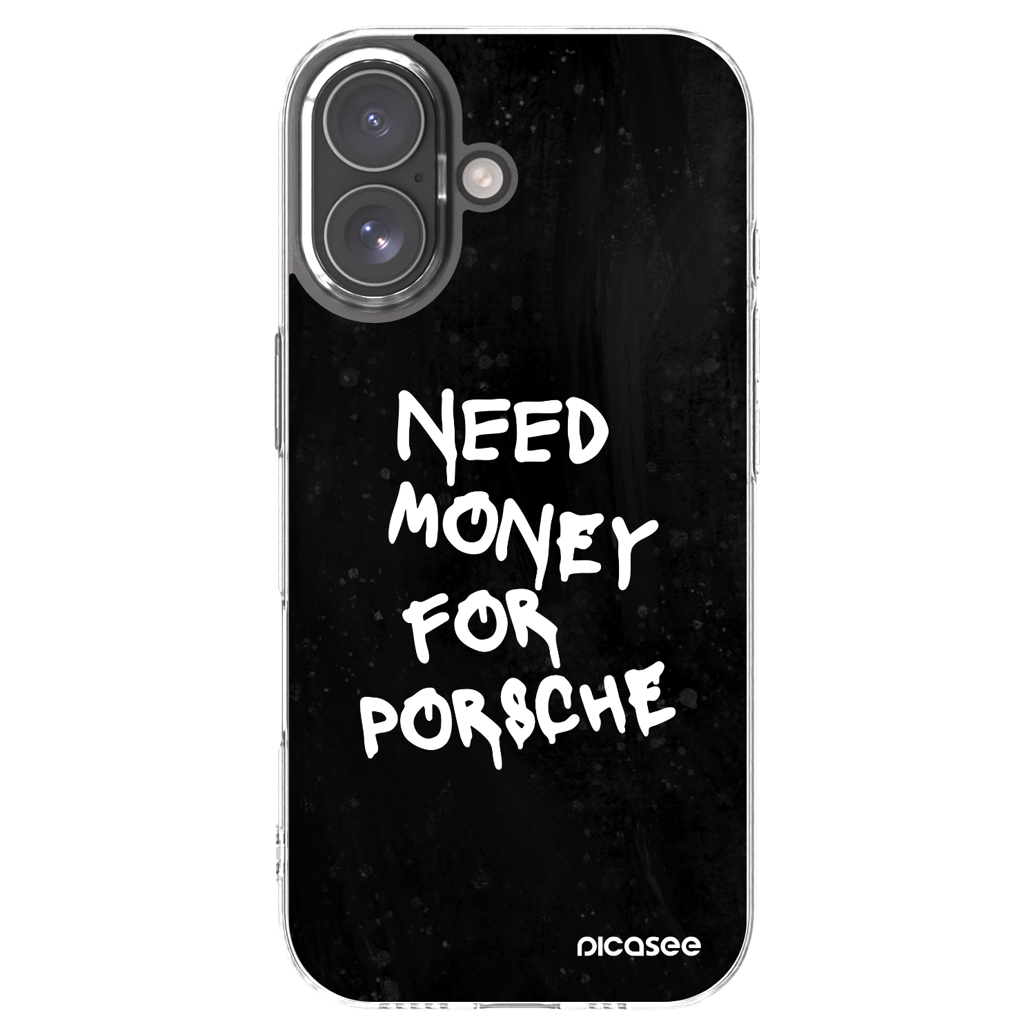 Picasee silikonový průhledný obal pro Apple iPhone 17 - Black Dollar