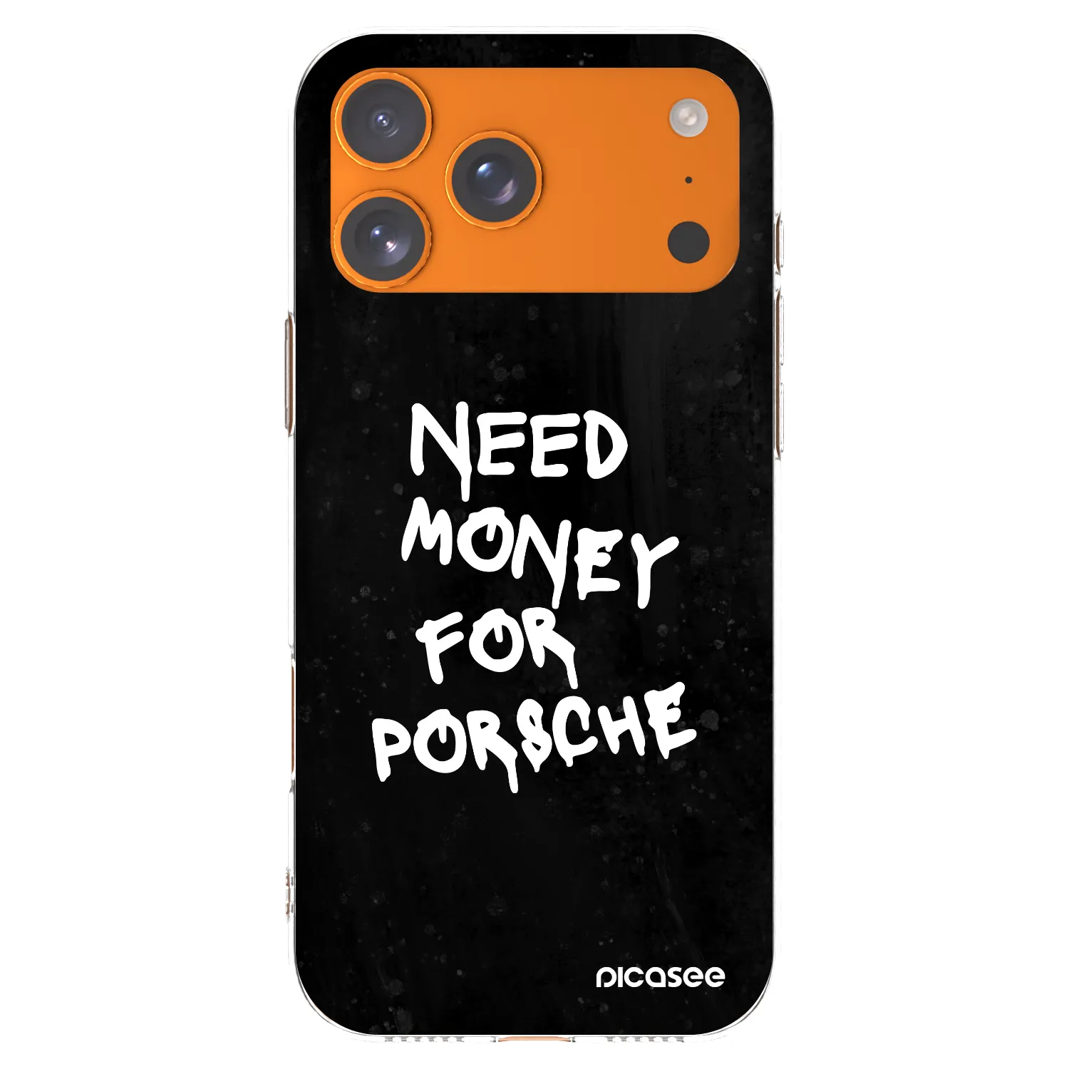 Picasee silikonový průhledný obal pro Apple iPhone 17 Pro Max - Black Dollar