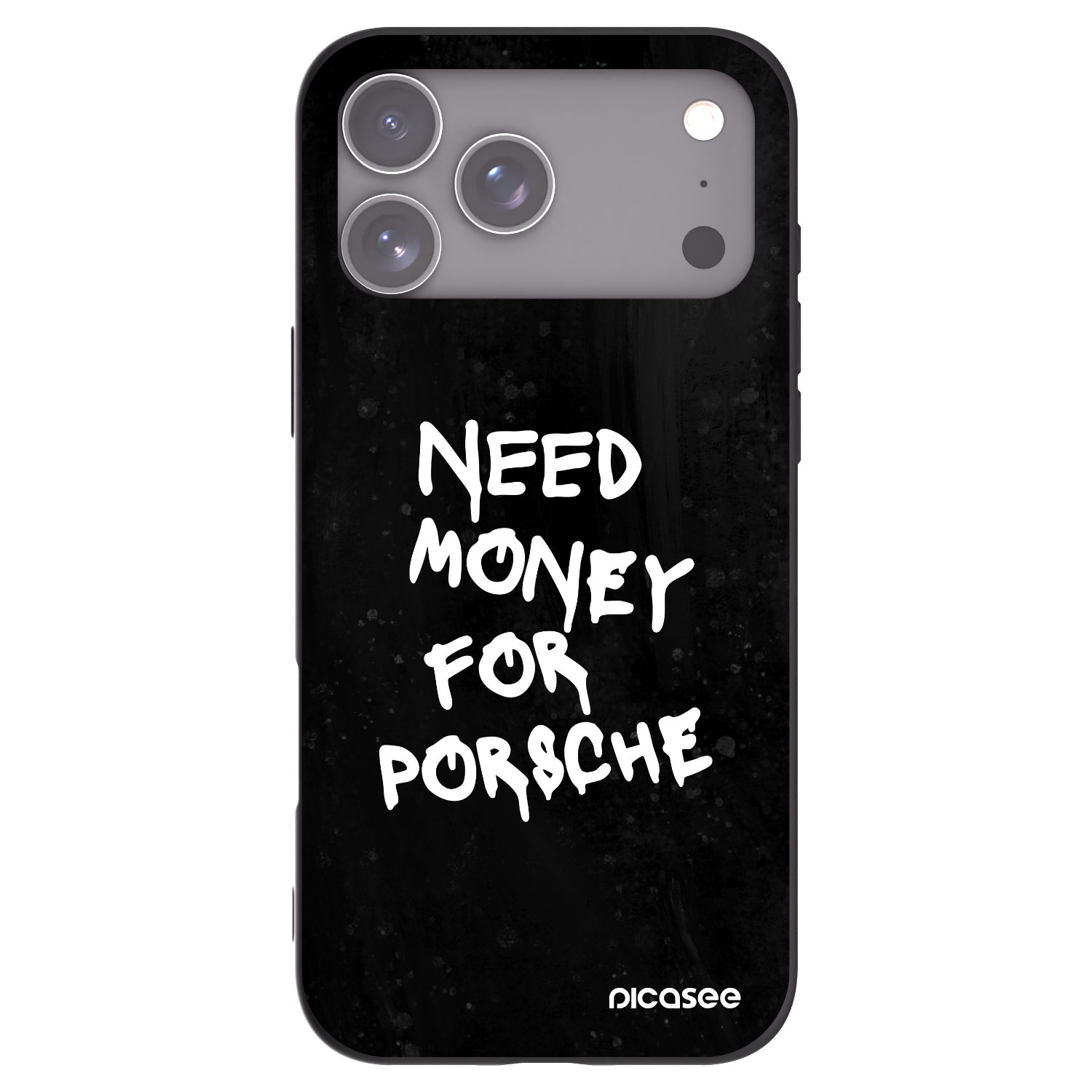 Picasee silikonový černý obal pro Apple iPhone 17 Pro Max - Black Dollar