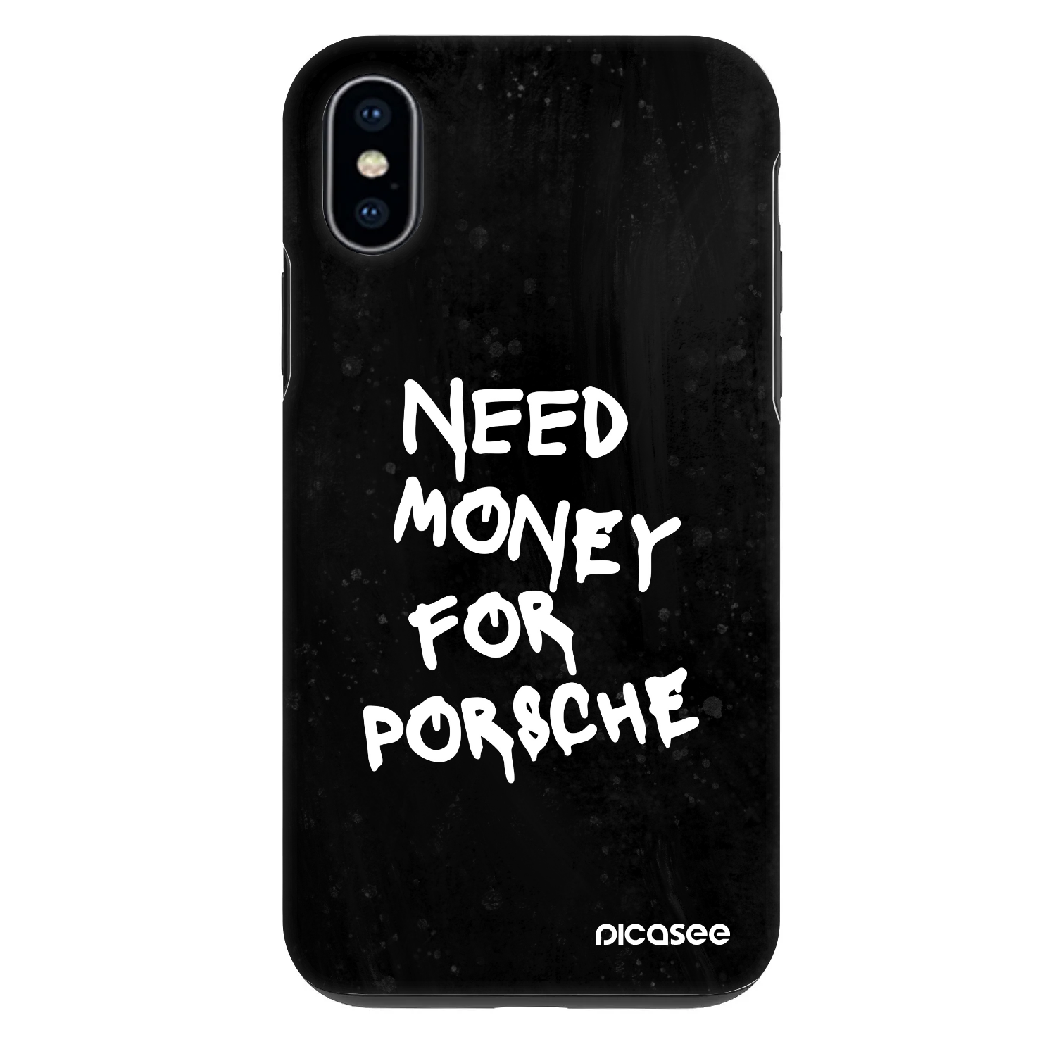 Picasee Fashion Case pro Apple iPhone X/XS - Black Dollar
