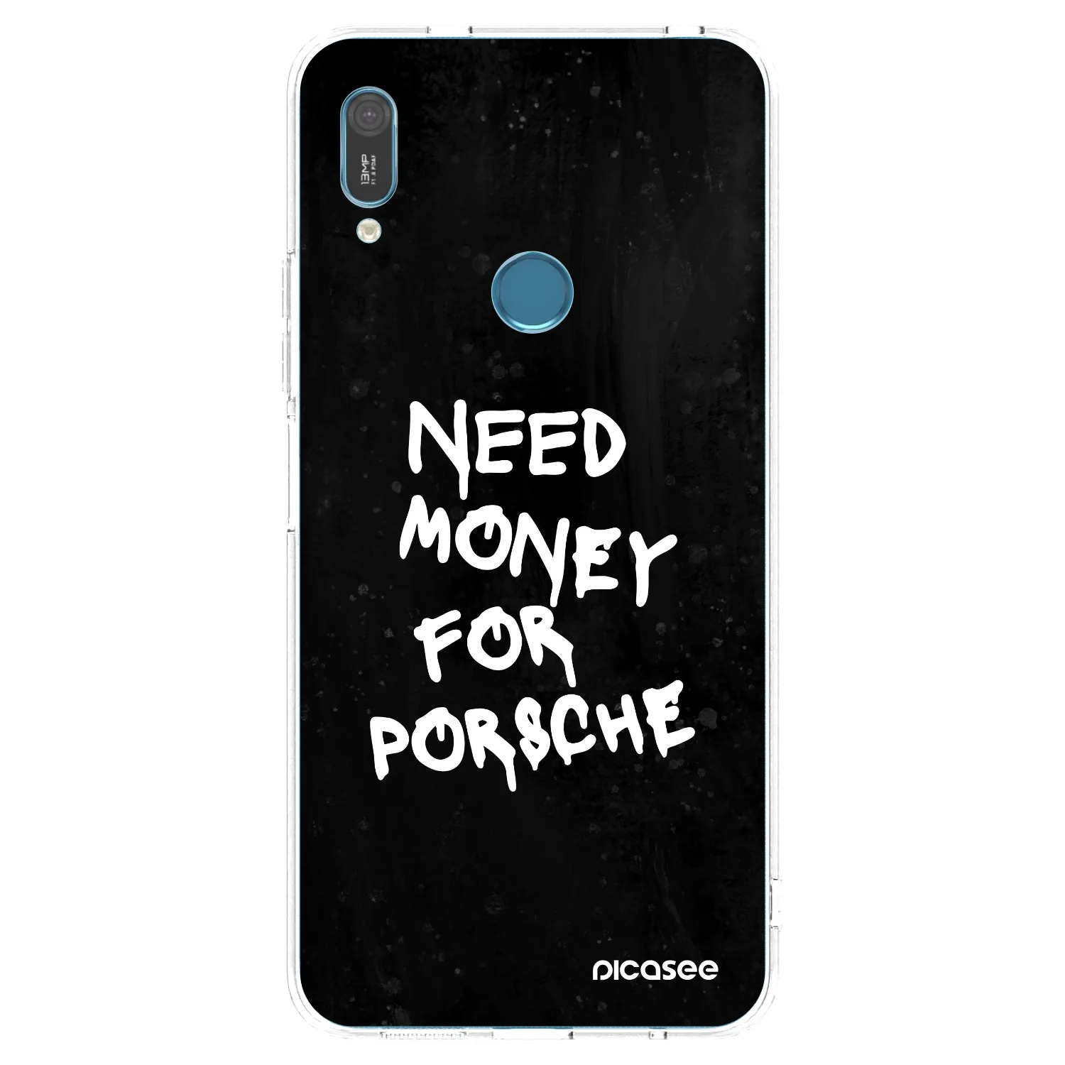 Picasee silikonový průhledný obal pro Huawei Y6 2019 - Black Dollar