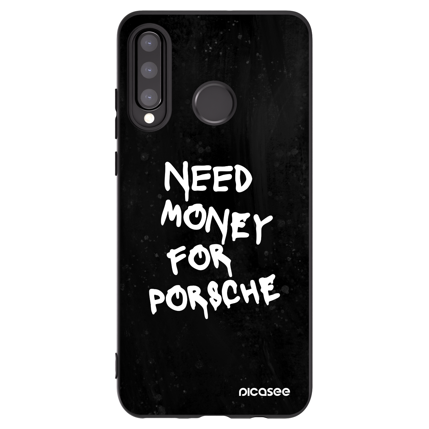 Picasee silikonový černý obal pro Huawei P30 Lite - Black Dollar