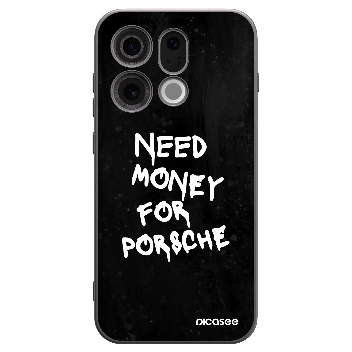 Picasee silikonový černý obal pro OPPO Find X9 - Black Dollar