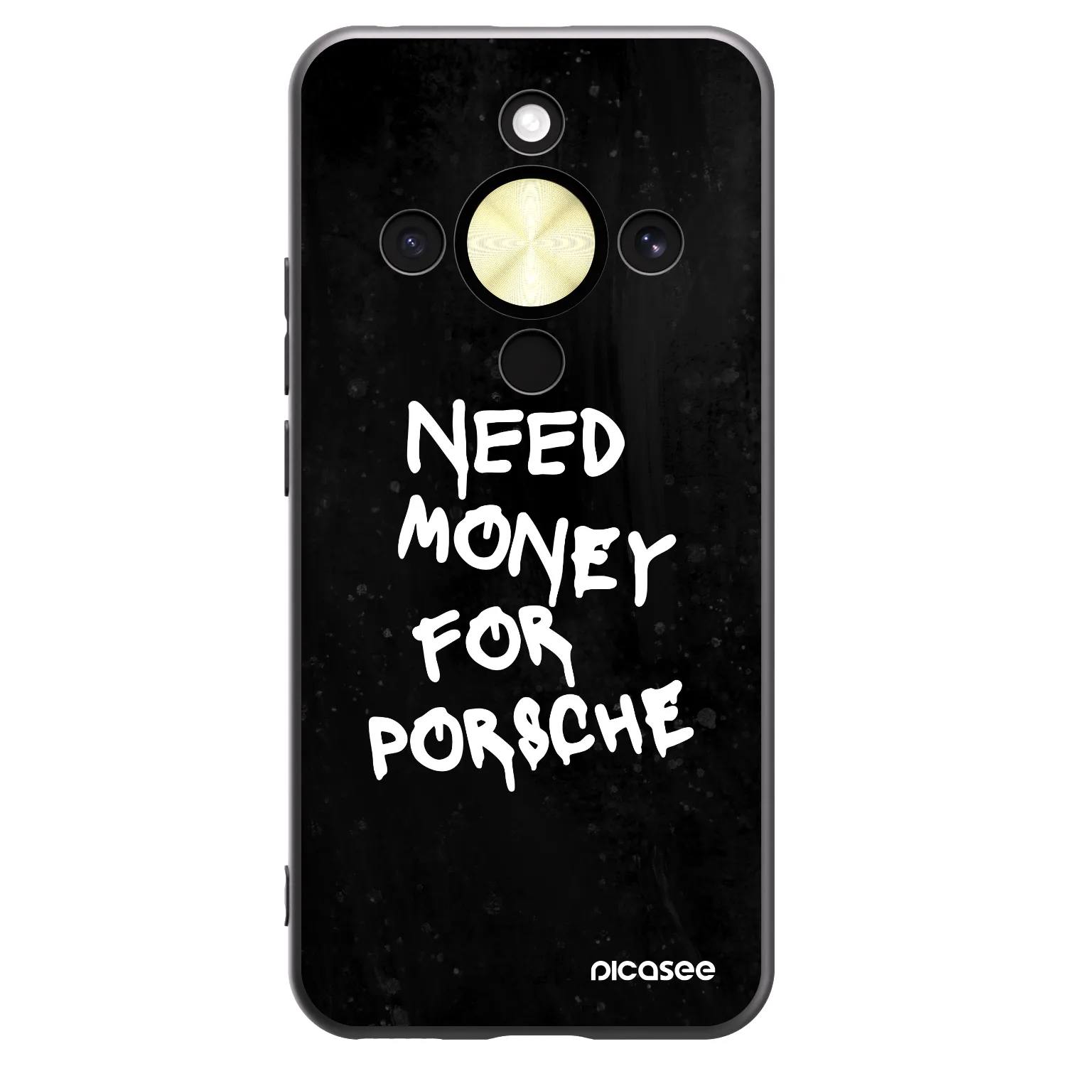 Picasee silikonový černý obal pro Honor Magic8 Lite 5G - Black Dollar