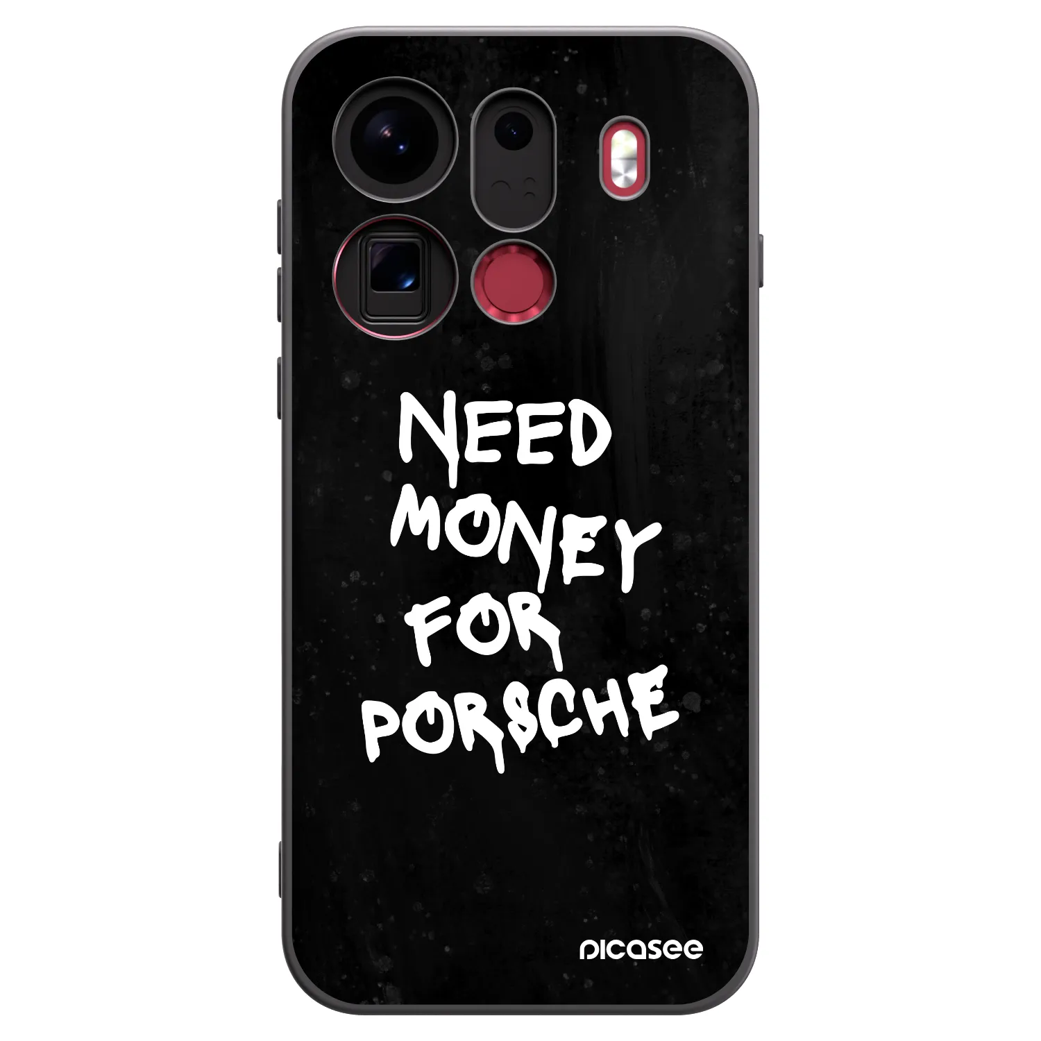 Picasee silikonový černý obal pro OPPO Find X9 Pro - Black Dollar
