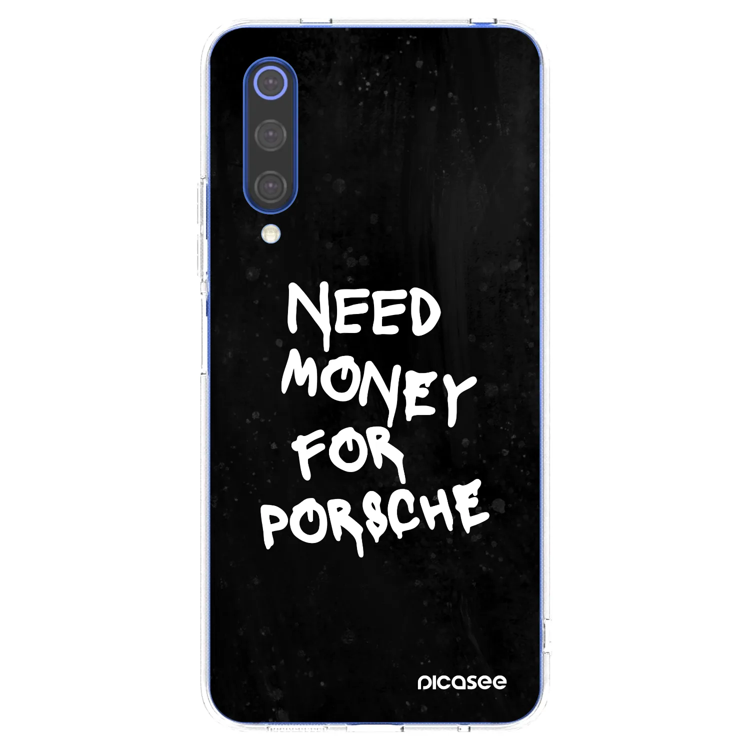 Picasee silikonový průhledný obal pro Xiaomi Mi 9 SE - Black Dollar