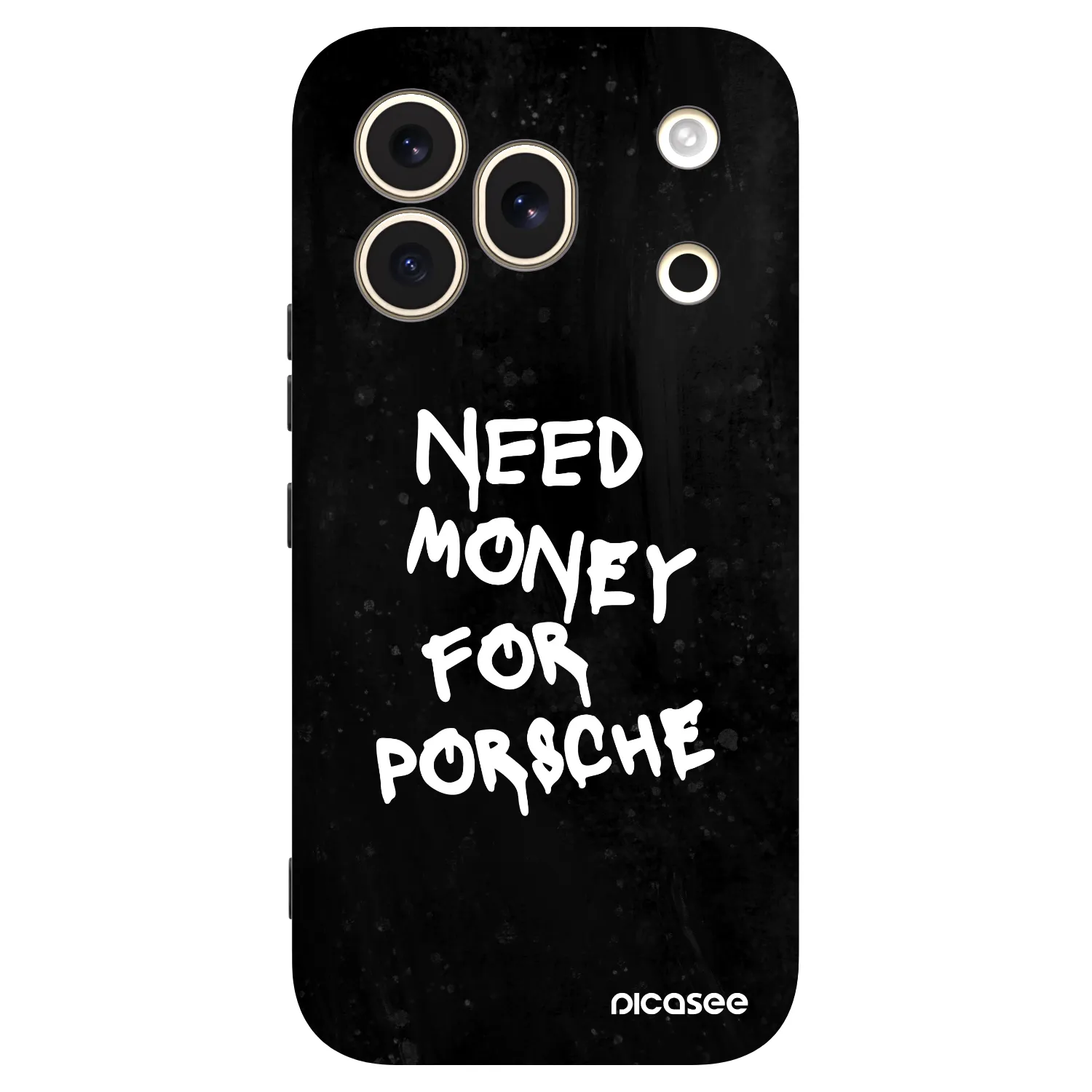 Picasee silikonový černý obal pro Honor 600 Pro - Black Dollar