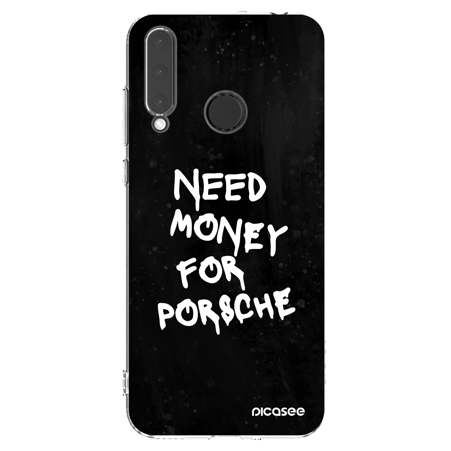 Picasee silikonový průhledný obal pro Honor 20 Lite - Black Dollar