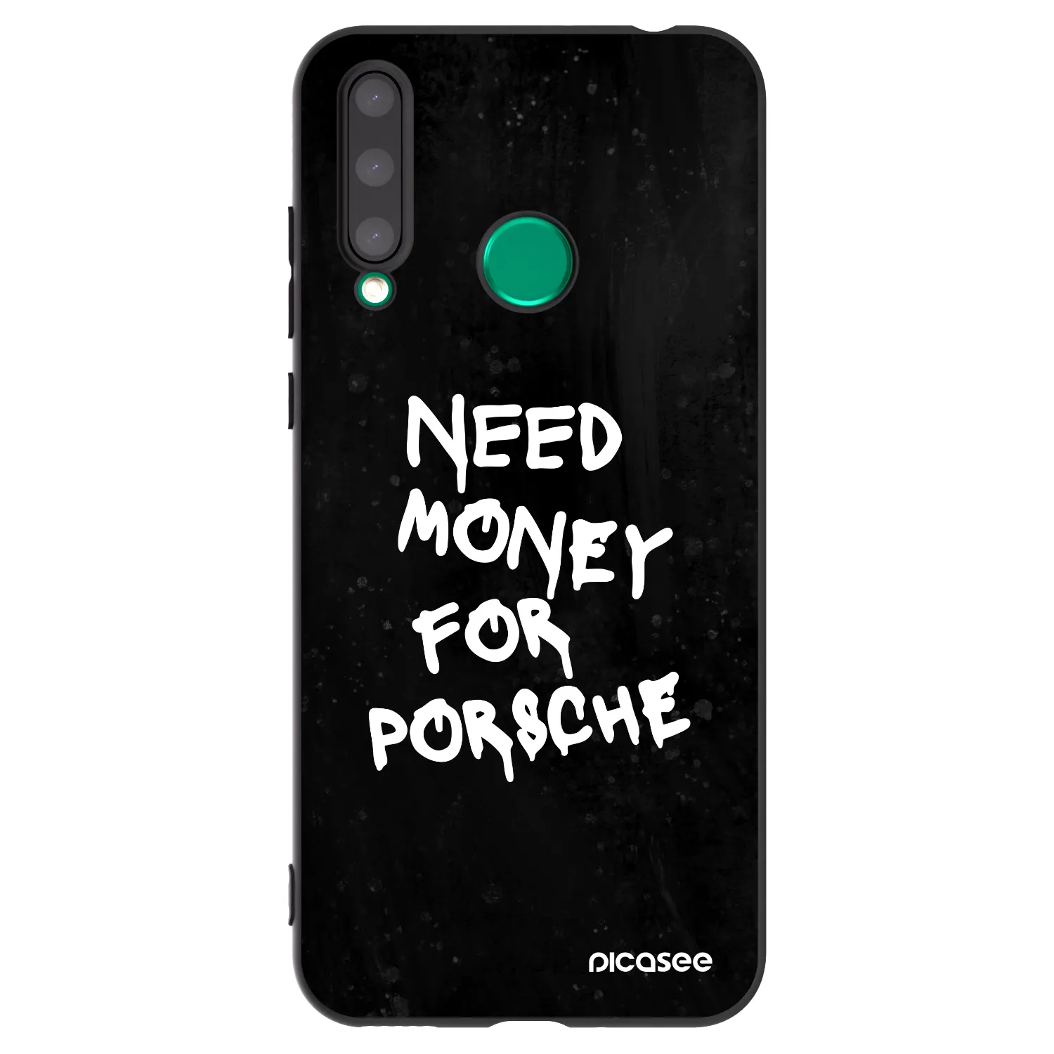 Picasee silikonový černý obal pro Honor 20 Lite - Black Dollar