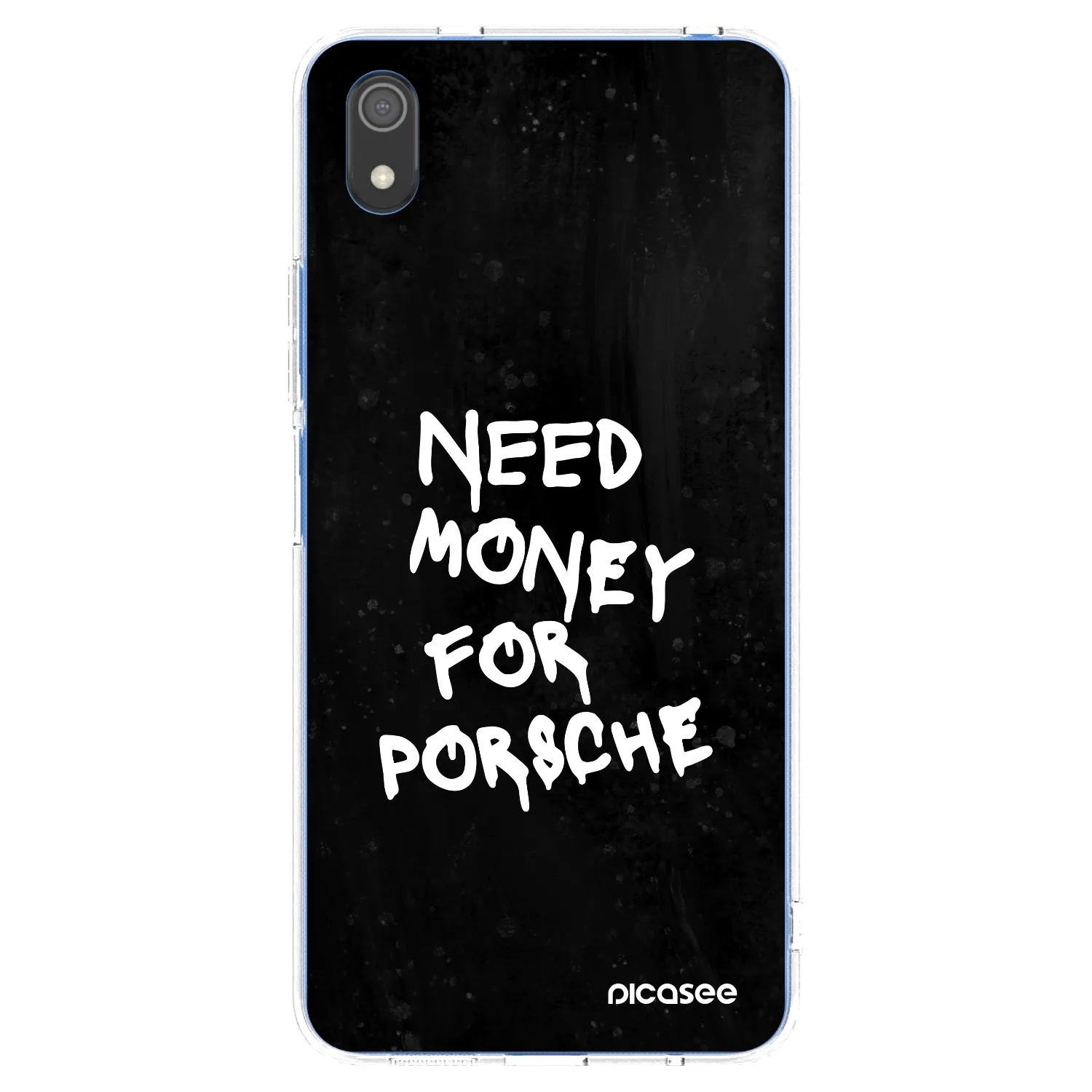 Picasee silikonový průhledný obal pro Xiaomi Redmi 7A - Black Dollar