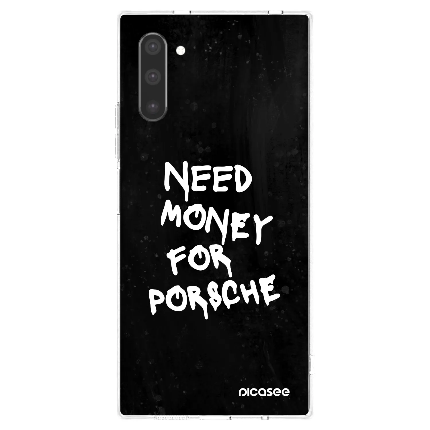 Picasee silikonový průhledný obal pro Samsung Galaxy Note 10 N970F - Black Dollar