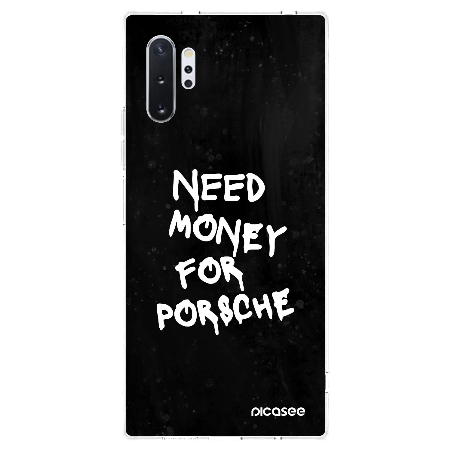 Picasee silikonový průhledný obal pro Samsung Galaxy Note 10+ N975F - Black Dollar