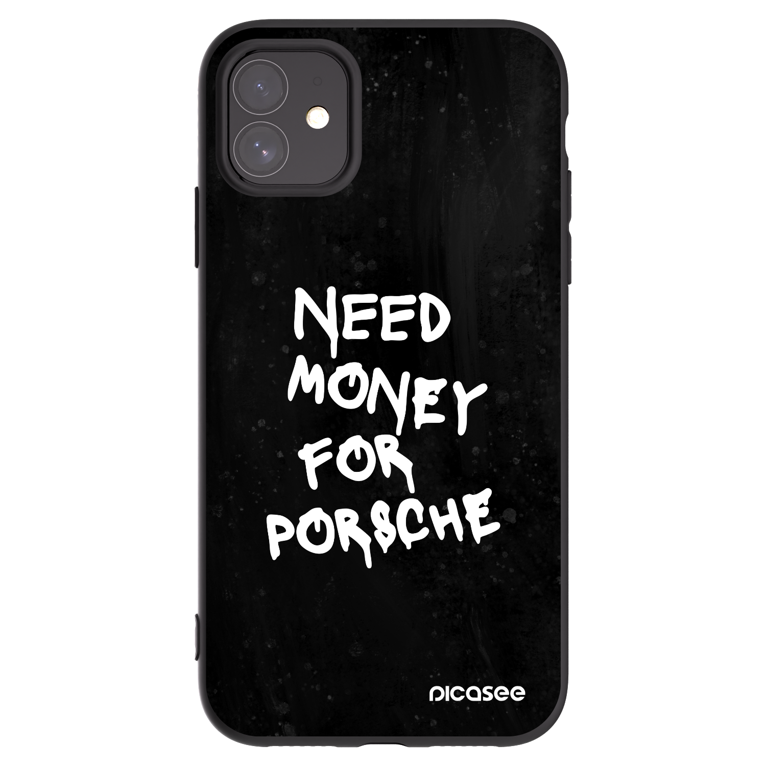 Picasee silikonový černý obal pro Apple iPhone 11 - Black Dollar