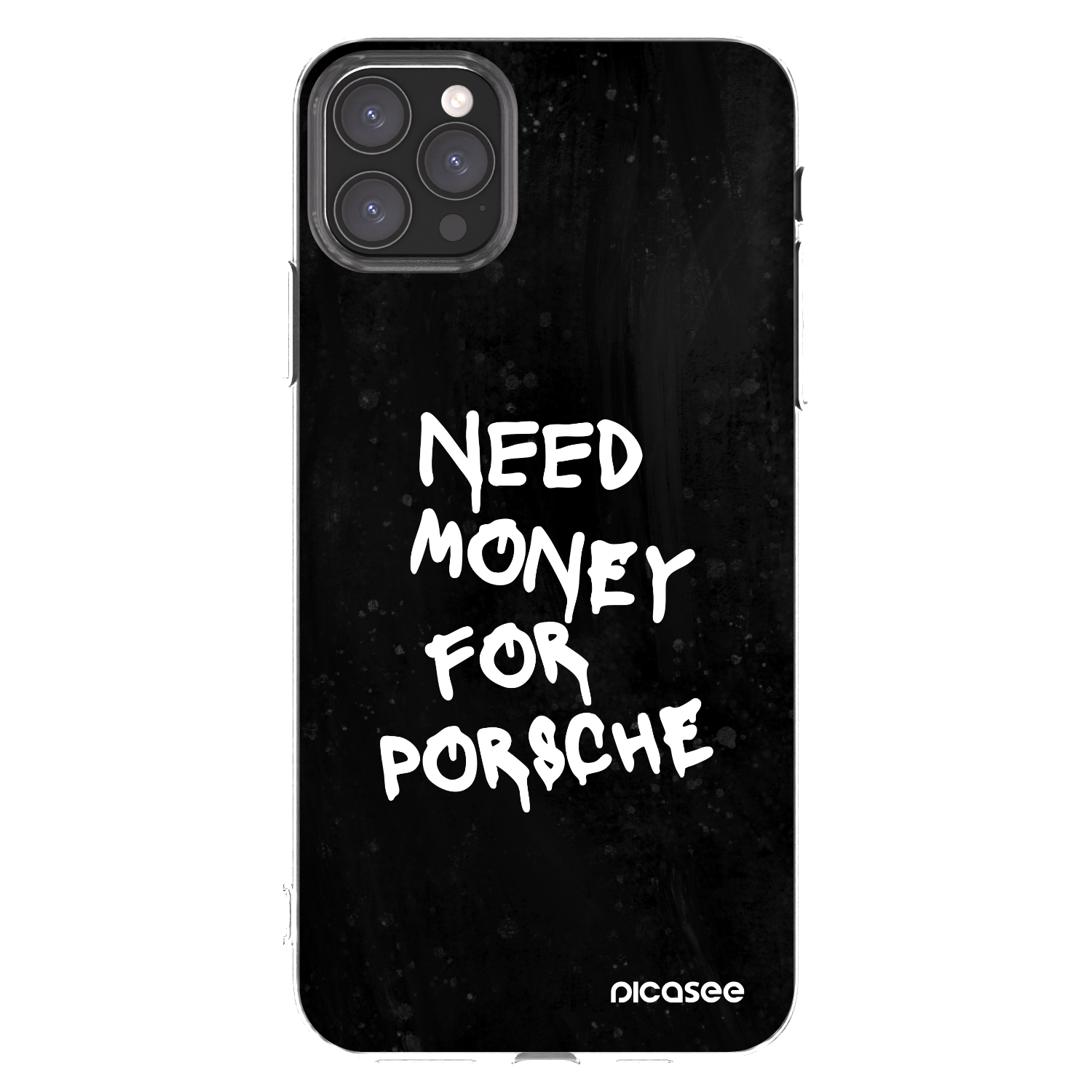 Picasee silikonový průhledný obal pro Apple iPhone 11 Pro Max - Black Dollar