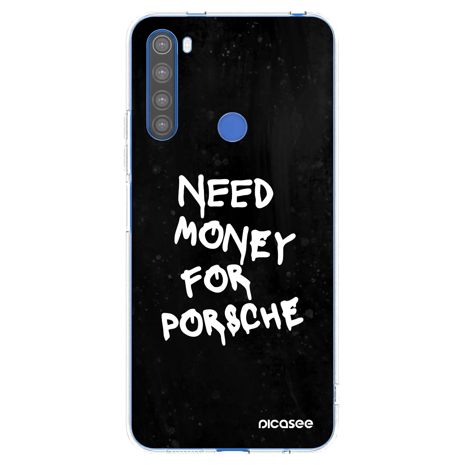 Picasee silikonový průhledný obal pro Xiaomi Redmi Note 8T - Black Dollar
