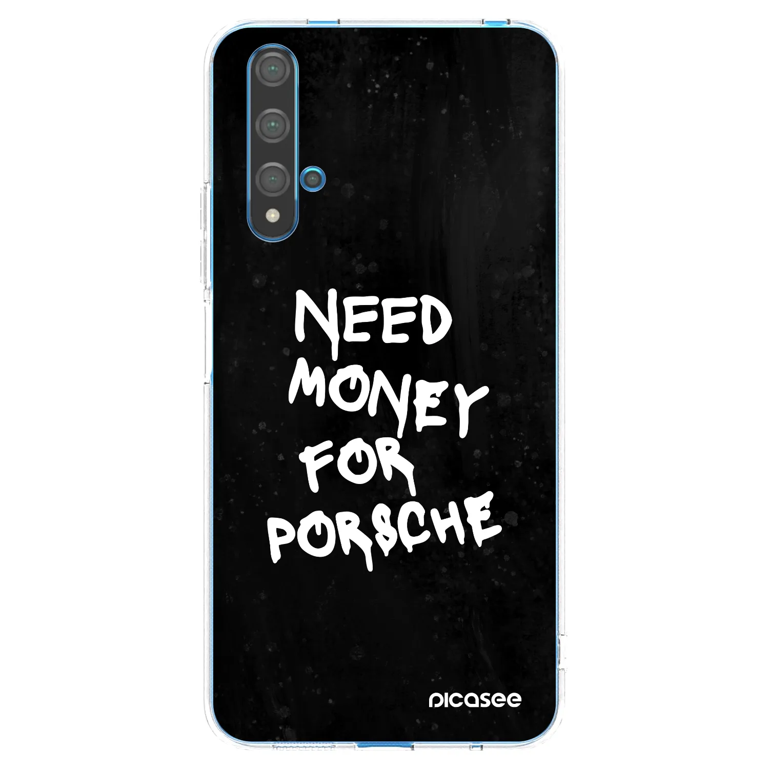 Picasee silikonový průhledný obal pro Huawei Nova 5T - Black Dollar
