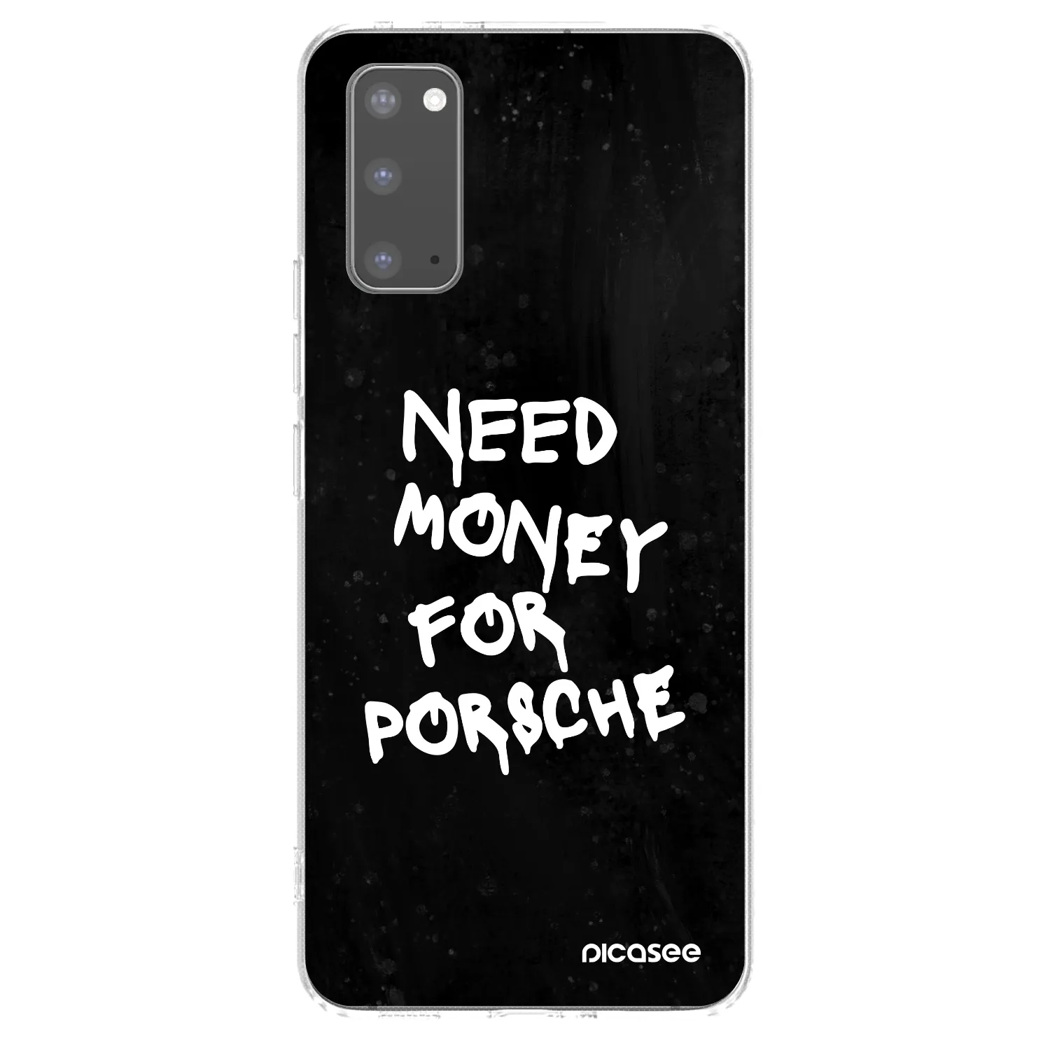 Picasee silikonový průhledný obal pro Samsung Galaxy S20 G980F - Black Dollar