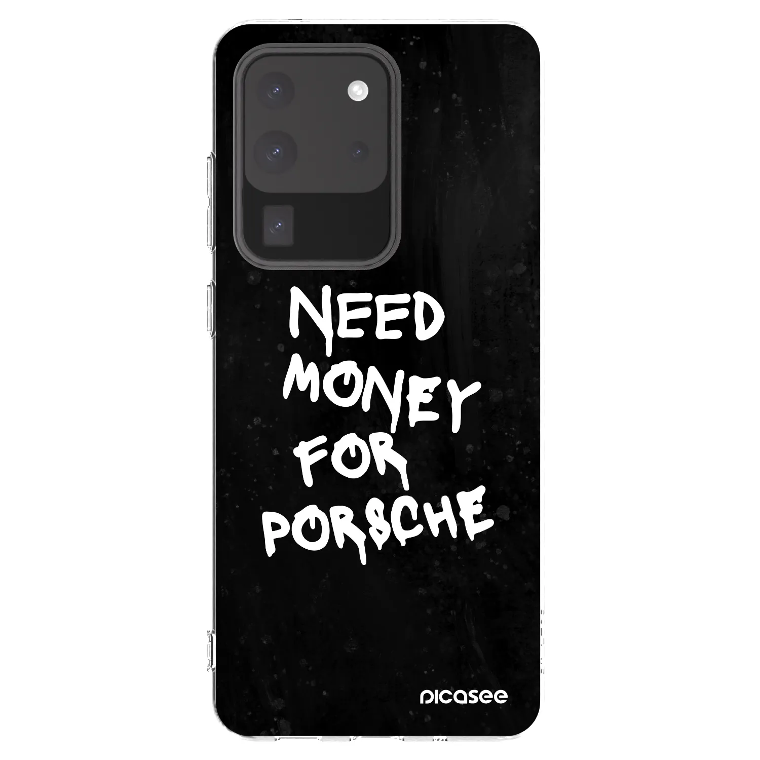 Picasee silikonový průhledný obal pro Samsung Galaxy S20 Ultra 5G G988F - Black Dollar