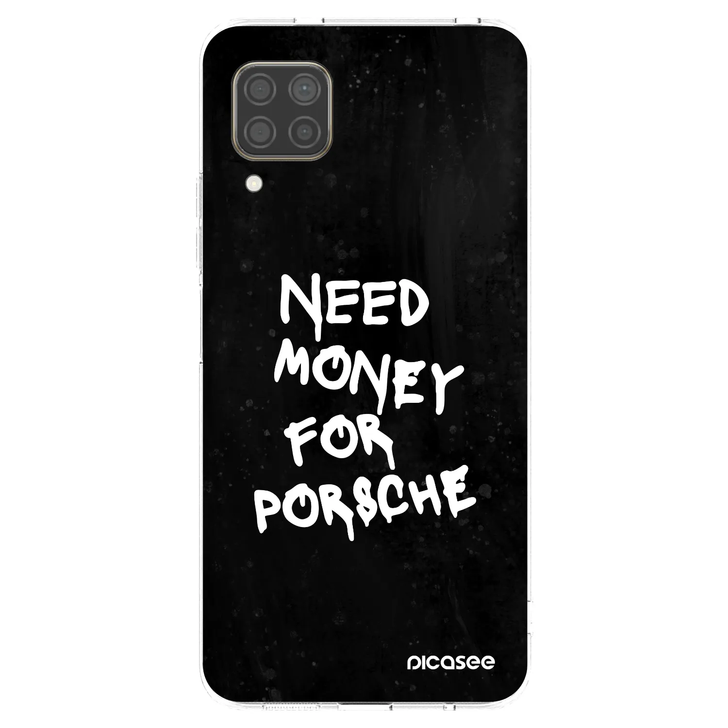 Picasee silikonový průhledný obal pro Huawei P40 Lite - Black Dollar