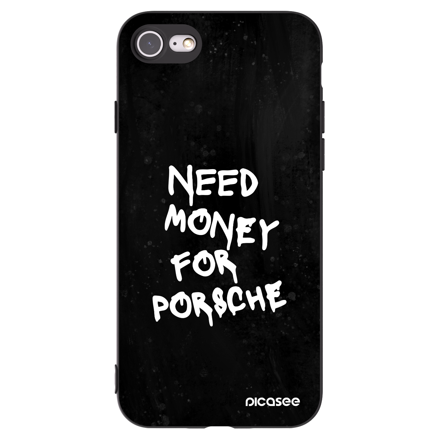 Picasee silikonový černý obal pro Apple iPhone SE 2020 - Black Dollar