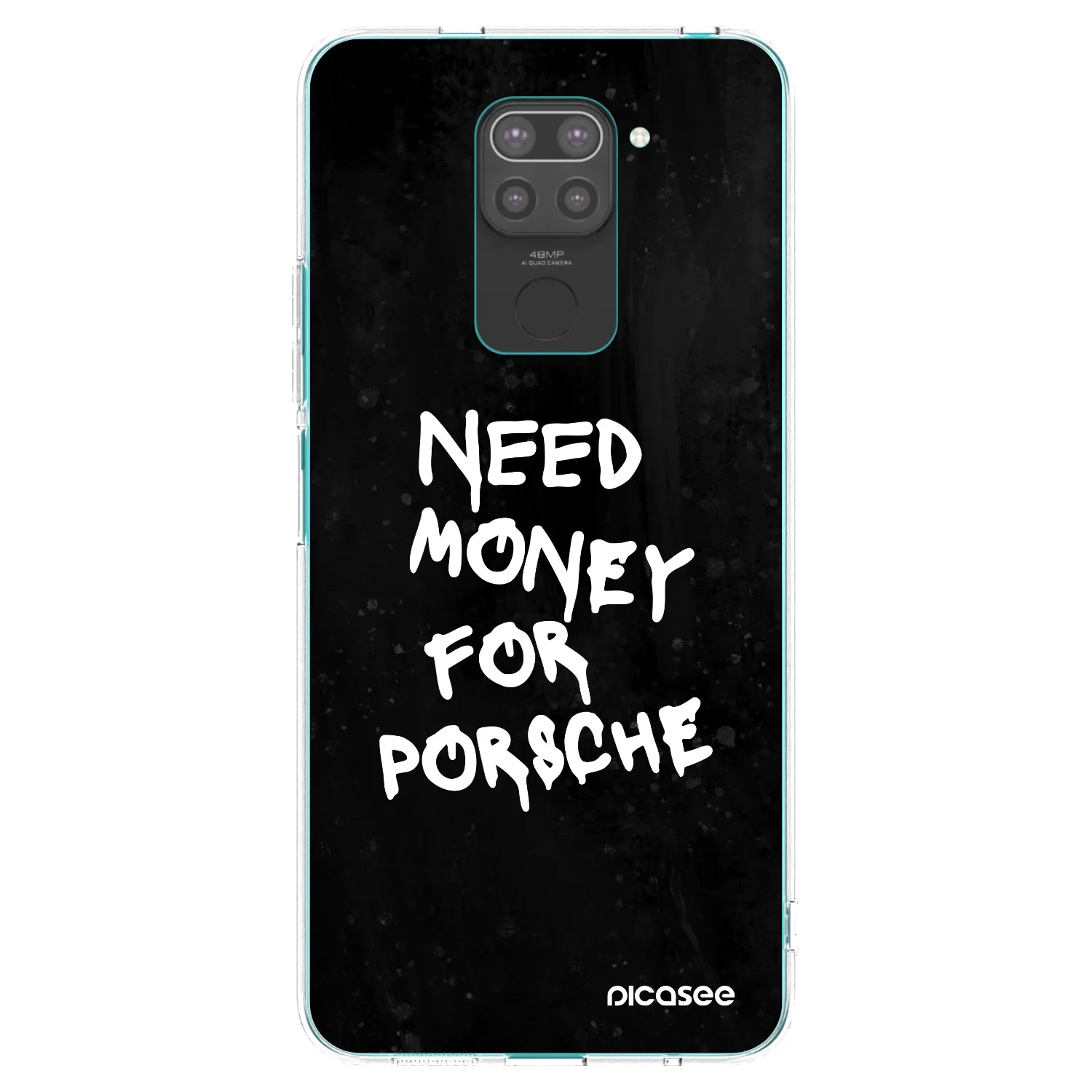 Picasee silikonový černý obal pro Xiaomi Redmi Note 9 - Black Dollar
