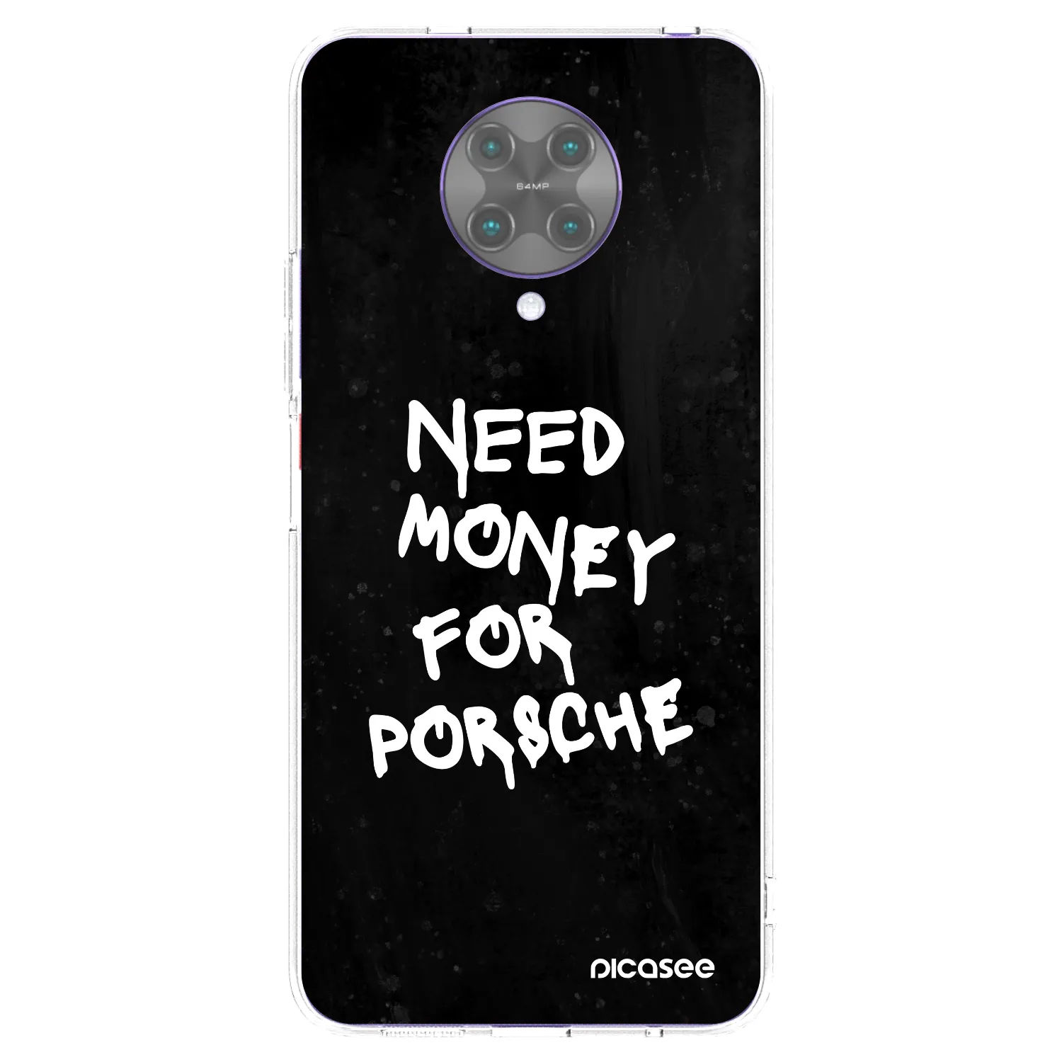 Picasee silikonový průhledný obal pro Xiaomi Poco F2 Pro - Black Dollar