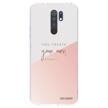 Picasee silikonový průhledný obal pro Xiaomi Redmi 9 - Vytvoř si svou vlastní příležitost