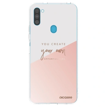 Picasee silikonový průhledný obal pro Samsung Galaxy M11 - Vytvoř si svou vlastní příležitost