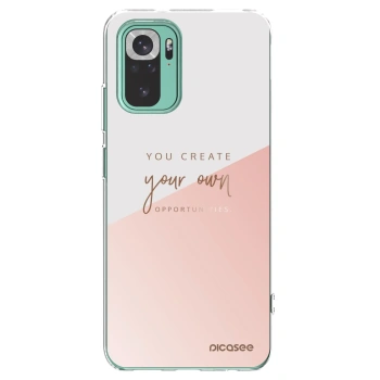 Picasee silikonový průhledný obal pro Xiaomi Redmi Note 10 Pro - Vytvoř si svou vlastní příležitost