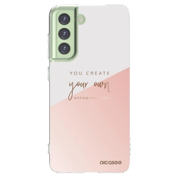 Picasee silikonový průhledný obal pro Samsung Galaxy S21 FE 5G - You create your own opportunities