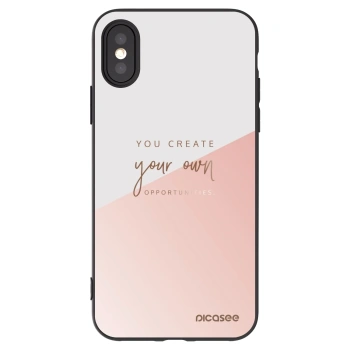 Picasee silikonový černý obal pro Apple iPhone X/XS - Vytvoř si svou vlastní příležitost