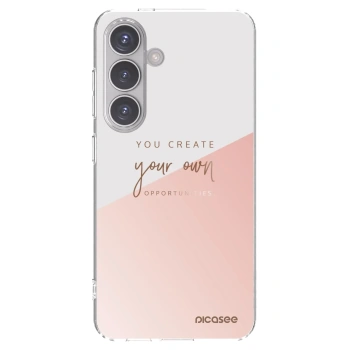 Picasee silikonový průhledný obal pro Samsung Galaxy S24 S921B 5G - Vytvoř si svou vlastní příležitost
