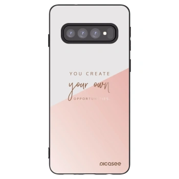 Picasee silikonový černý obal pro Samsung Galaxy S10 G973 - Vytvoř si svou vlastní příležitost