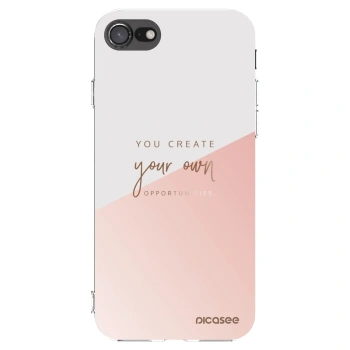 Picasee silikonový průhledný obal pro Apple iPhone 8 - Vytvoř si svou vlastní příležitost