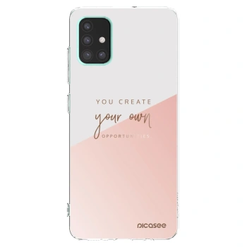 Picasee silikonový průhledný obal pro Samsung Galaxy A51 A515F - Vytvoř si svou vlastní příležitost