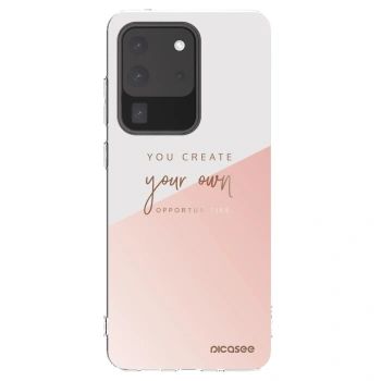 Picasee silikonový průhledný obal pro Samsung Galaxy S20 Ultra 5G G988F - Vytvoř si svou vlastní příležitost