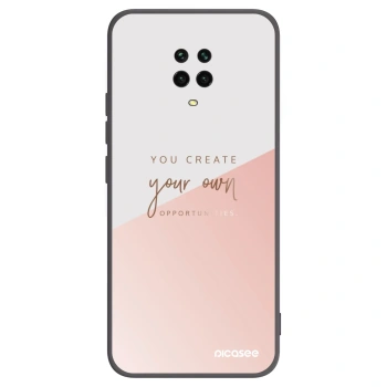 Picasee silikonový černý obal pro Xiaomi Redmi Note 9S - Vytvoř si svou vlastní příležitost