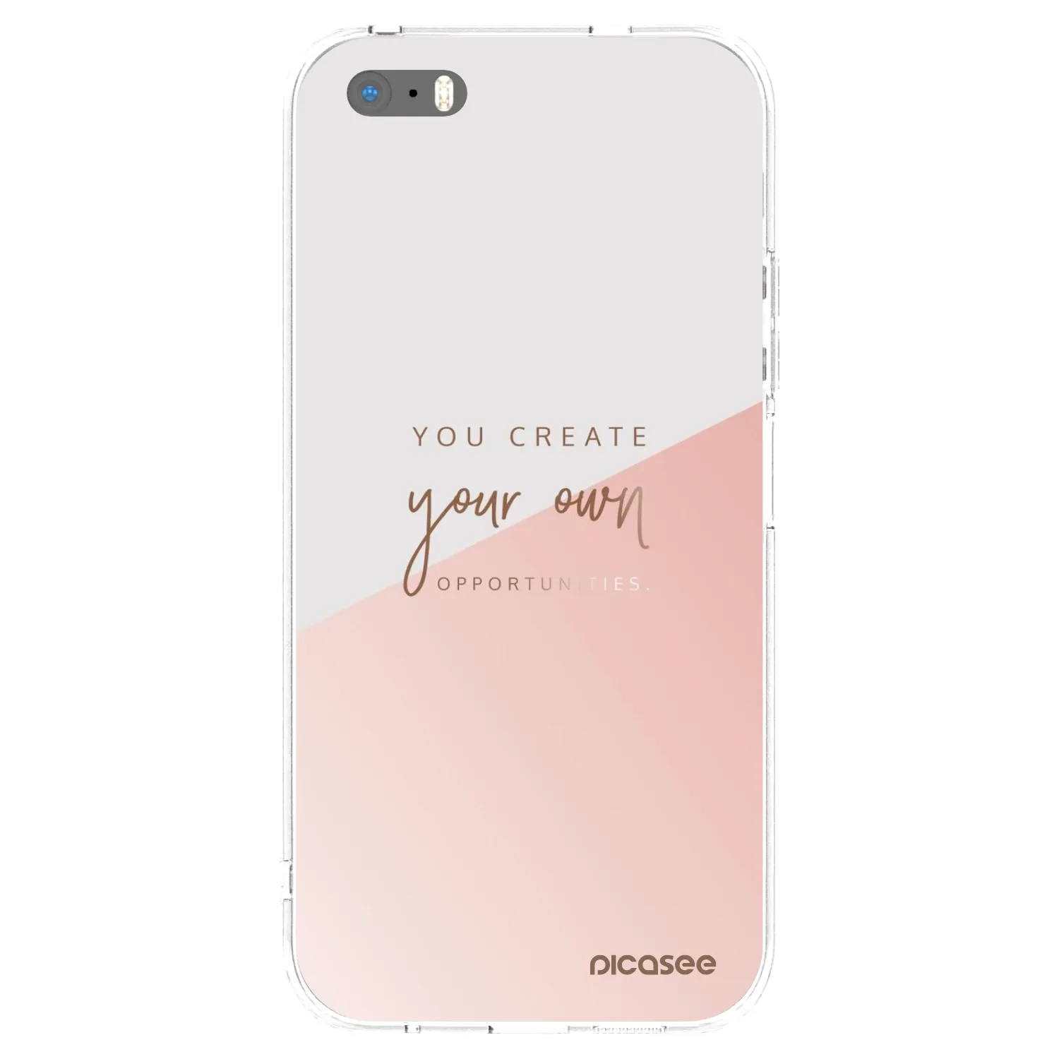 Picasee silikonový průhledný obal pro Apple iPhone 5/5S/SE - Vytvoř si svou vlastní příležitost
