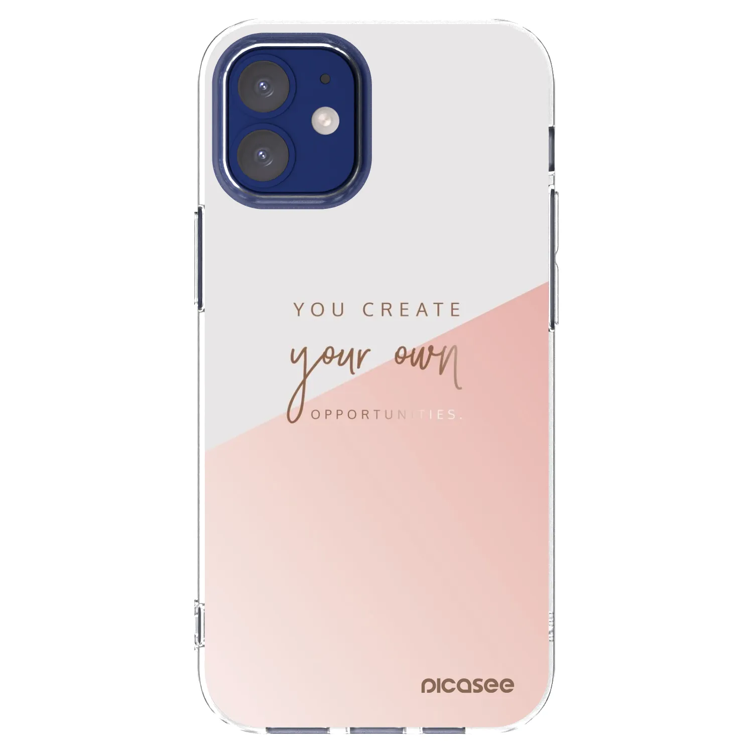 Picasee silikonový průhledný obal pro Apple iPhone 12 mini - You create your own opportunities