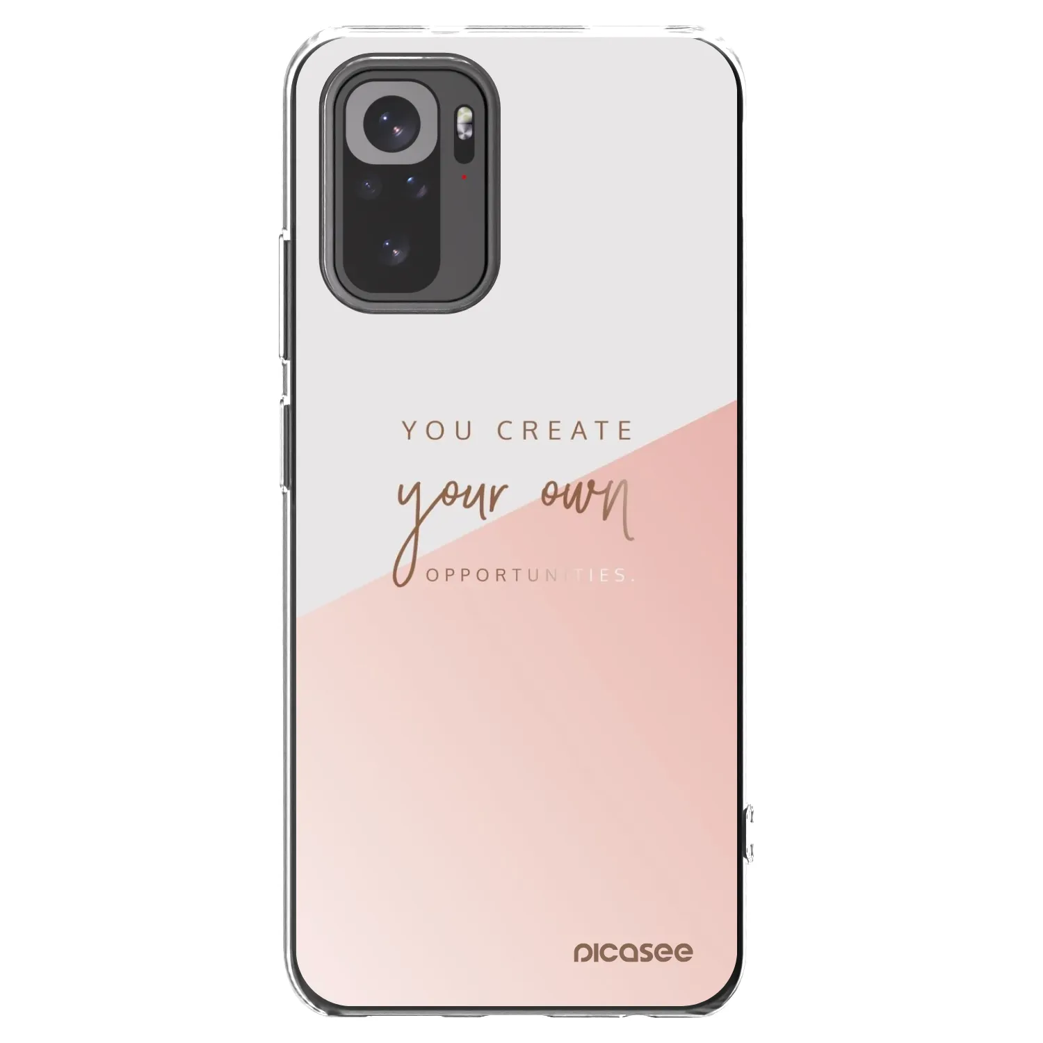 Picasee silikonový průhledný obal pro Xiaomi Redmi Note 10 - Vytvoř si svou vlastní příležitost